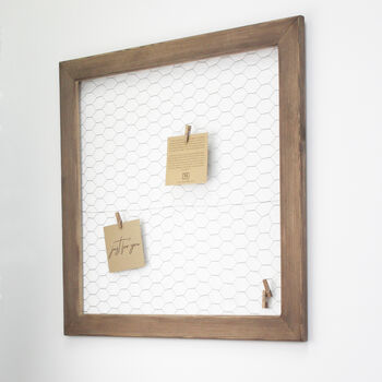French Style Wire Memo Board With Pegs, 3 of 5