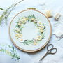 Lemon Wreath Embroidery Hoop Kit, thumbnail 2 of 5