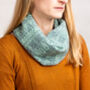 Cosy Knitted Wool Snood Tree Pattern, thumbnail 1 of 12