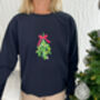 Mistletoe Sweatshirt | Navy, thumbnail 1 of 2