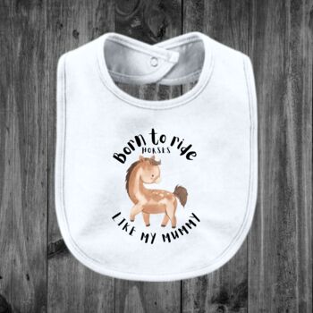 Born To Ride Horses Like Mummy Bodysuit, 4 of 5