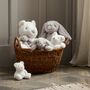 Large Soft Grey Bunny Rabbit Plush, thumbnail 4 of 4