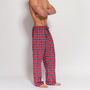 Men's Soft Red Tartan Flannel Pyjama Trousers, thumbnail 3 of 4