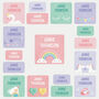 Personalised Whimsical Design Kids Name Labels Pack 144 Labels, thumbnail 1 of 4