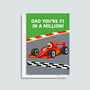 Formula One Card For Dad, thumbnail 3 of 3