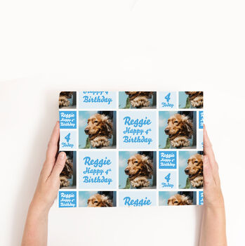 Three Sheets Of Personalised Photo Wrapping Paper, 3 of 5