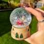 Christmas Snowglobe With Sleeping Mouse, thumbnail 4 of 5