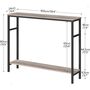 Two Tier Hallway Console Table With Adjustable Shelf, thumbnail 9 of 11