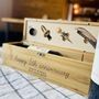 5th Anniversary Wooden Wine Bottle Gift Set, thumbnail 2 of 2