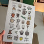 Coffee Alphabet Kitchen Art Print Unframed, thumbnail 2 of 3