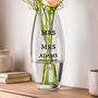 Wedding Anniversary Gifts Personalised Flower Vase Mr And Mrs, thumbnail 1 of 6