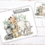 Kids Personalised Animals Placemat, Coaster And Mug Dinner Set, thumbnail 3 of 4