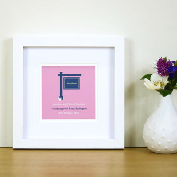 Personalised New House Mini Print With Frame, 2 of 5
