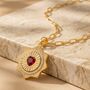 Heart Disc 18k Gold Plated Waterproof Necklace, thumbnail 2 of 4