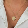 Dainty Rose Flower Gold Plated Charm Necklace, thumbnail 2 of 5
