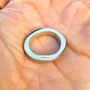 Sterling Silver Fingerprint Ring, thumbnail 7 of 11