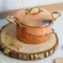 Hammered Solid Copper Cookware Set With Lid, Tin Lined Inside, thumbnail 8 of 8