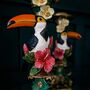 Toucan Ornate Candle Holder Pair, thumbnail 3 of 5