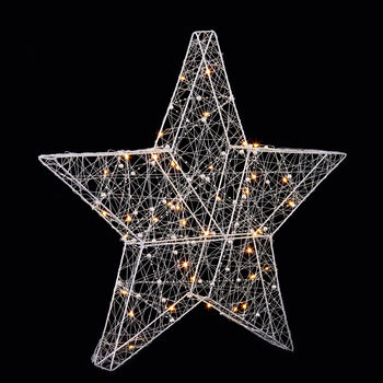 3 D Wire Led Star Light By Lime Tree London | notonthehighstreet.com