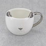 Ceramic Cat Mug In White Finish, thumbnail 1 of 2