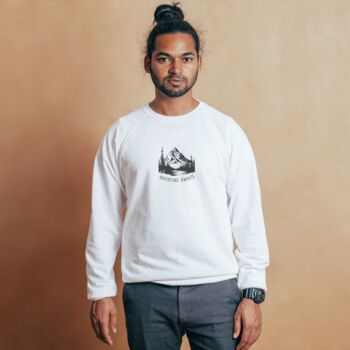 'Adventure Awaits' Retro Graphic Sweatshirt Unisex, 2 of 5