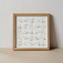 Sighthound Fiesta Greyhound Line Art Print, thumbnail 1 of 4