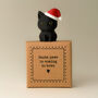 Santa Paws Is Coming To Town Tiny Little Gifts Plum In A Santa Hat, thumbnail 1 of 4