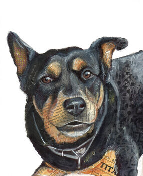 Personalised, Original Dog Portrait, 5 of 5