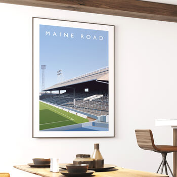 Manchester City Maine Road The Old Kippax Poster, 3 of 8