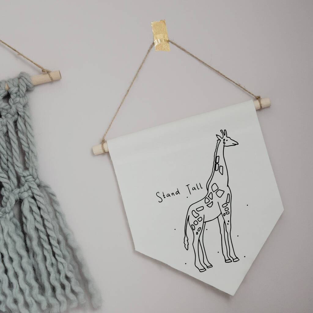 Stand Tall Giraffe Banner By The Unusual Gift Boutique