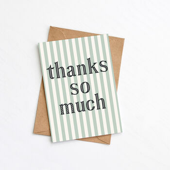 Thanks So Much Card, Thank You Greeting Card, 2 of 2