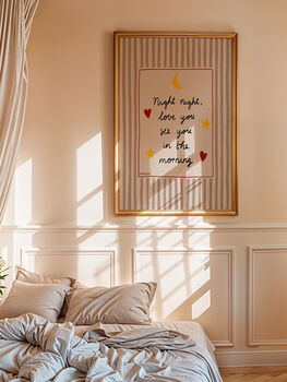Night Night, Love You Nursery Print, 9 of 11