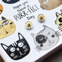 Have A Purr Fect Day Sterling Silver Earrings, thumbnail 3 of 4