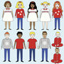 Personalised Family Portrait Christmas Card Pack, thumbnail 6 of 8
