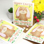 Personalised Bunny Teacher Easter Card, thumbnail 3 of 4