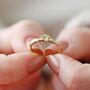 Adjustable Birth Flower Ring In Gold Plating, thumbnail 1 of 11