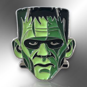 Frankenstein Monster Enamel Pin Badge, Movie And Book Gifts For Kids, 3 of 8