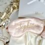 Personalised Silk Sleep Mask With Matching Pouch, thumbnail 6 of 10