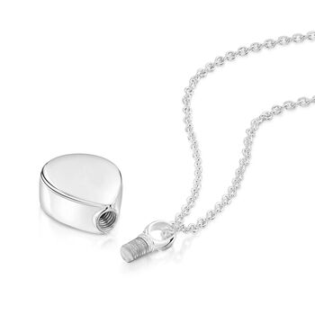 Teardrop Urn Ashes Necklace – Sterling Silver, 4 of 6