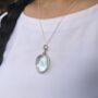 See Through Glass And Silver Locket Necklace, thumbnail 10 of 12