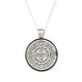 Celtic Happiness Mandala Personalised Silver Necklace, thumbnail 10 of 12