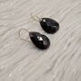 Black Onyx Sterling Silver Earrings, thumbnail 2 of 7