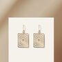 Matching Earrings And Necklace Set | Taupe And Cream, thumbnail 7 of 10