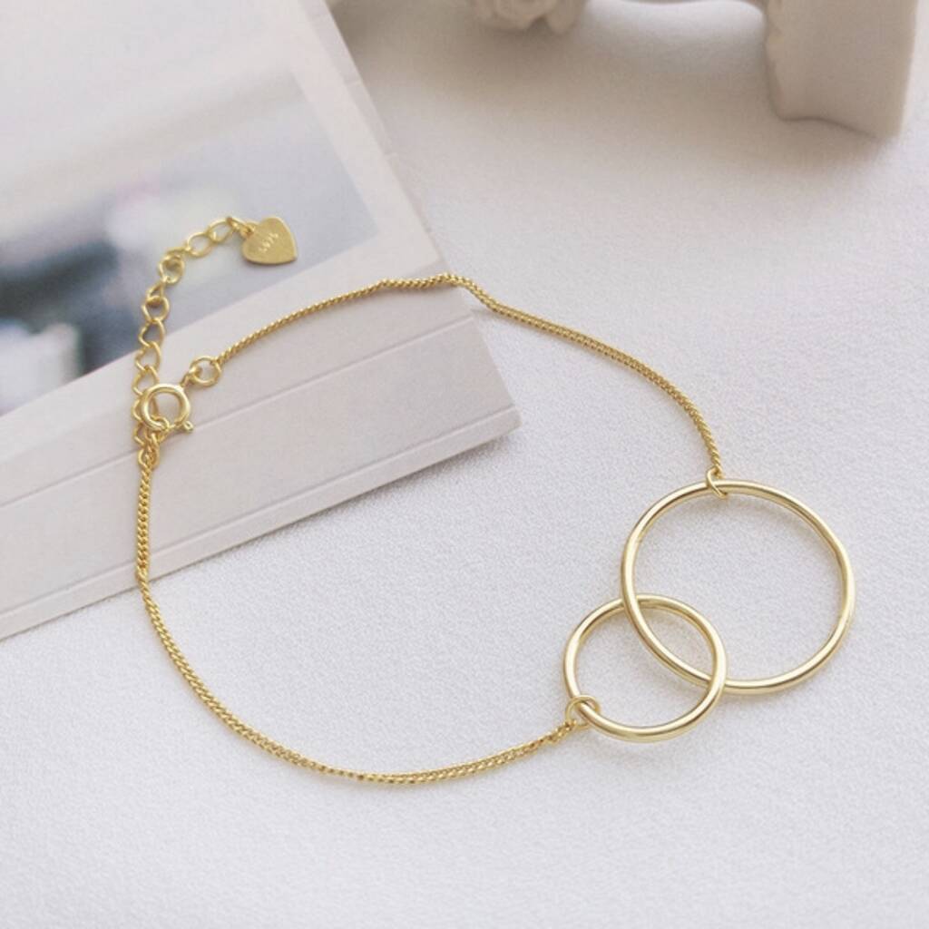 Gold Plated Mother And Daughter Infinity Bracelet By My Posh Shop ...