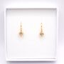 Gold Plated Clear Cubic Zirconia Heart Earring And Necklace Set, thumbnail 5 of 9