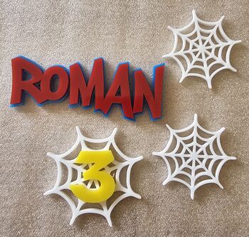 Spiderman Themed Cake Charm, 4 of 4