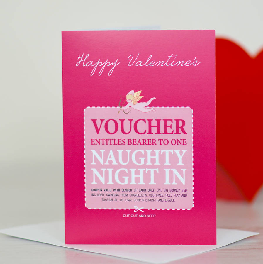 'Naughty Night In' Romantic Card