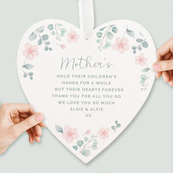 Personalised Floral Heart For Mum, 2 of 3