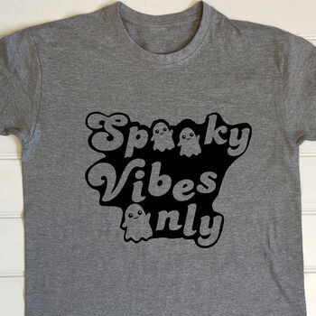 Personalised Cute Spooky Vibes T Shirt, 3 of 7