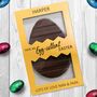 Personalised Eggcellent Chocolate Easter Eggs Card, thumbnail 1 of 4